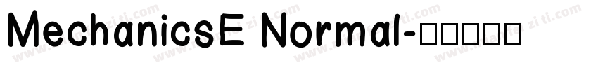 MechanicsE Normal字体转换